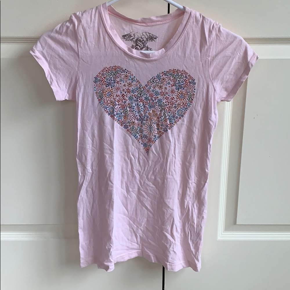 Signorelli t-shirt with heart design pink